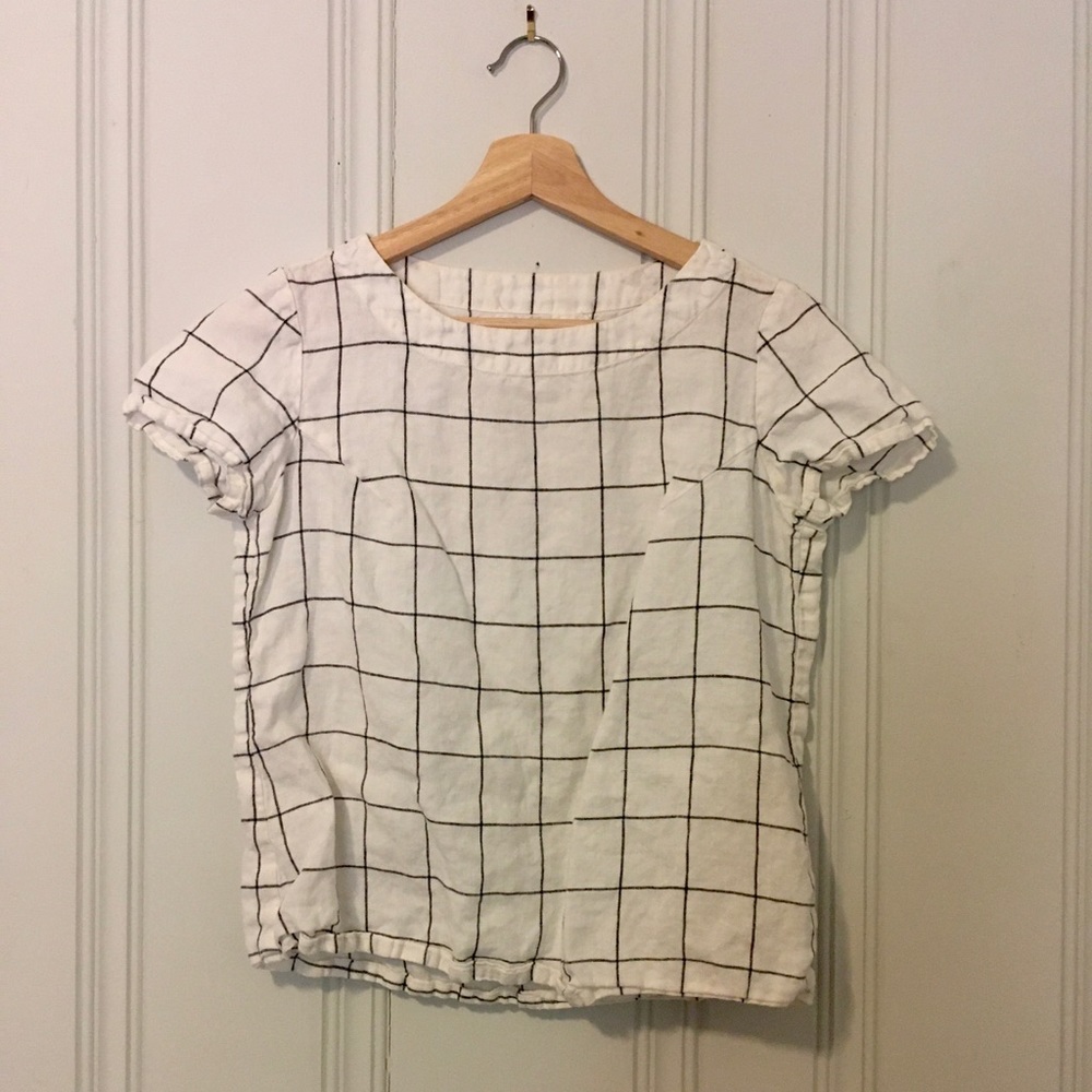 Fitted linen tee Hamburg by notperfectlinen